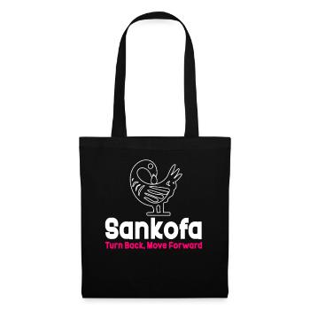 Sankofa Symbol Adinkra Ghana Black - Tote Bag - black - Front