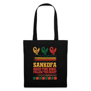 Sankofa Symbol Adinkra Ghana Black - Tote Bag - black - Front