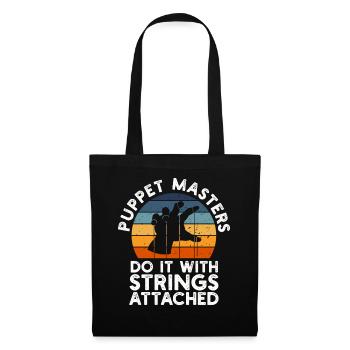 Puppetry Puppeteer Puppet Puppets - Tote Bag - black - Front