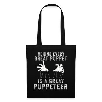 Puppetry Puppeteer Puppet Puppets - Tote Bag - black - Front