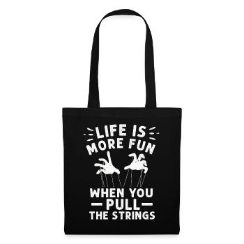 Puppetry Puppeteer Puppet Puppets - Tote Bag - black - Front
