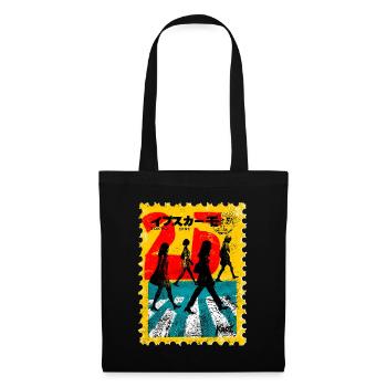 Tokyo Zebra Crossing – Retro Postage Stamp - Tote Bag - black - Front