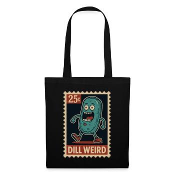 Concombre étrange comme timbre - Sac en tissu - noir - Devant