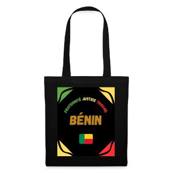 BÉNIN - Sac en tissu - noir - Devant