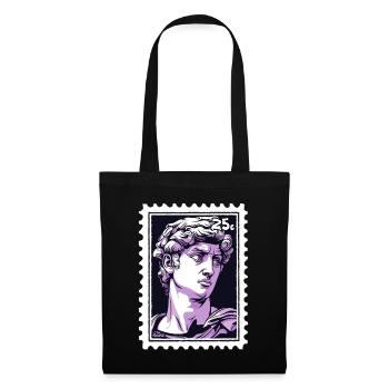 David from Florence Postage Stamp – Classic in Purple - Tote Bag - black - Front