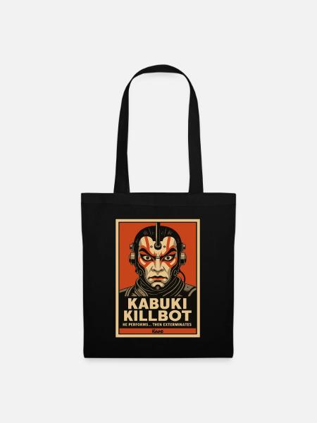 Kabuki Killbot – Theater trifft Sci-Fi - Stoffbeutel - Schwarz