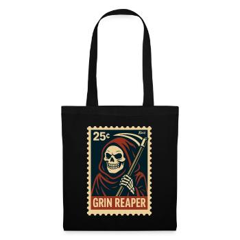 La Faucheuse souriante - Sac en tissu - noir - Devant
