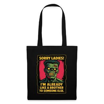 Zombie Saying – I'm Beautiful Like a Brother - Tote Bag - black - Front