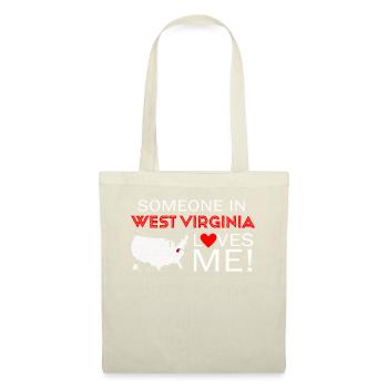 Jemand in West Virginia liebt mich - Stoffbeutel - Natur - Vorne
