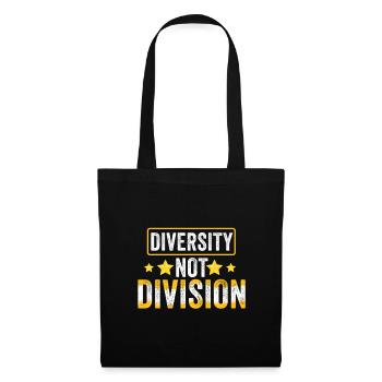 Célébrer la diversité, pas la division, l’unité - Sac en tissu - noir - Devant