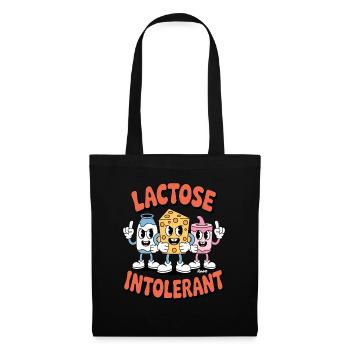 Die intollerante Lactoseintoleranz Gang - Stoffbeutel - Schwarz - Vorne