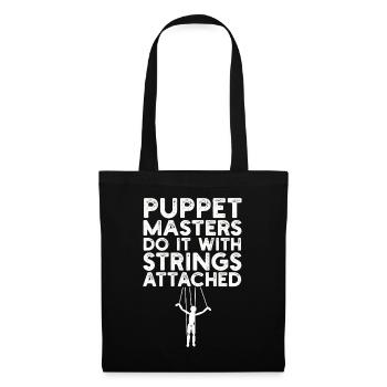 Puppetry Puppeteer Puppet Puppets - Tote Bag - black - Front