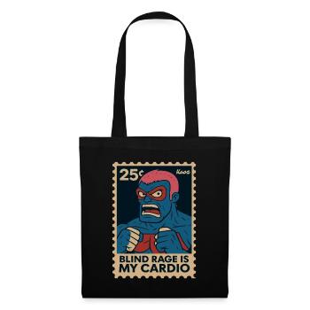 Comic Wrestler Saying Blind Rage Is My Cardio - Tote Bag - black - Front