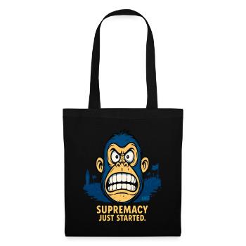 Angry monkey with crowd - Tote Bag - black - Front