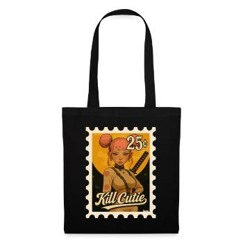 Girl with sword in comic style - Tote Bag - black - Front