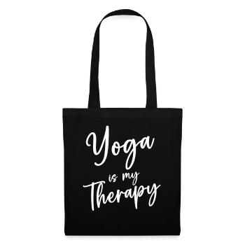 Yoga Is My Therapy - Tote Bag - black - Front