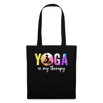 Yoga Is My Therapy - Tote Bag - black - Front
