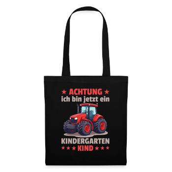 Je suis un enfant de maternelle maternelle licorne - Sac en tissu - noir - Devant