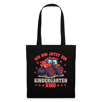 I'm a Kindergarten Child Kindergarten Tractor - Tote Bag - black - Front