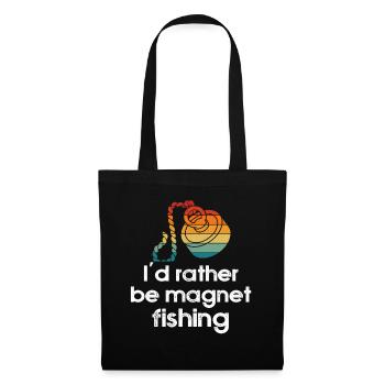 Neodymium Magnet Fishing Magnetic Fisher - Tote Bag - black - Front