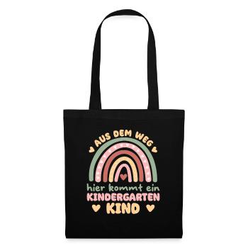 Out of the way, here comes a kindergarten child - - Tote Bag - black - Front