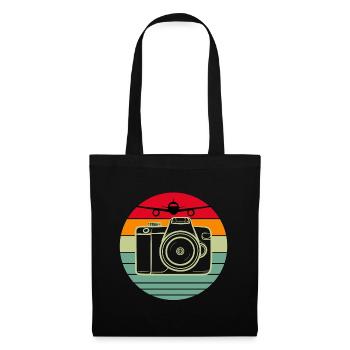 Aviation spotter and plane photographer design - Tote Bag - black - Front