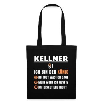 Waiter's Gift - I'm the King - Tote Bag - black - Front