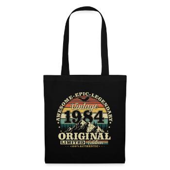 Original 1984 Vintage Vintage Birthday Retro - Tote Bag - black - Front