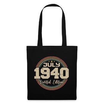 1940 Birthday July 1940 Gift July 1940 - Tote Bag - black - Front