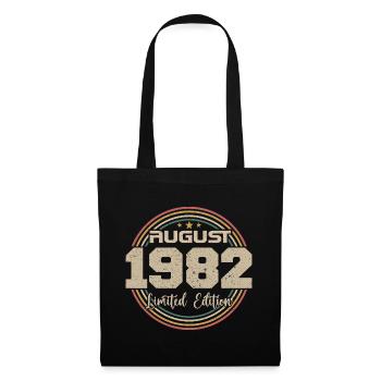Vintage Born August 1982 Birthday Gift 1982 - Tote Bag - black - Front