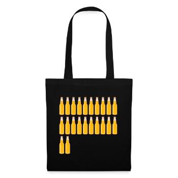 22 Beer Bottles - Beer - 22 Years - 22nd Birthday - Tote Bag - black - Front