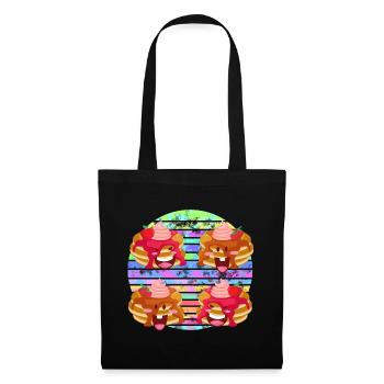 pancake fruit sauce party - Tote Bag - black - Front