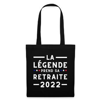 La Légende Prend Sa Retraite 2022 - Sac en tissu - noir - Devant