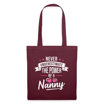 Babysitter Childcare Nanny - Tote Bag - burgundy - Front