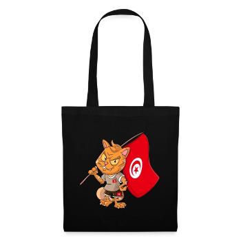 Tunisia Fan Cat - Tote Bag - black - Front