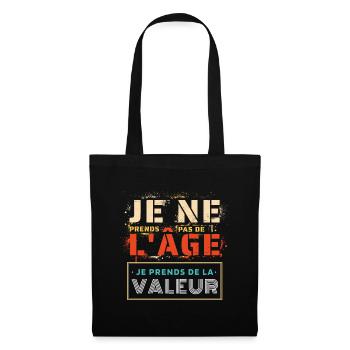 départ en retraite je ne prends pas de l'âge rétro - Sac en tissu - noir - Devant