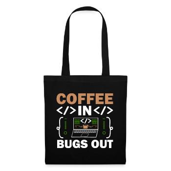 Coffee Coding Programmer Coder Developer Nerd Coff - Tote Bag - black - Front