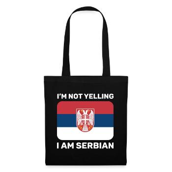 I’m not yelling I au Serbian Yougoslavie Balkans - Sac en tissu - noir - Devant