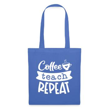 Coffee Teach Repeat - Tote Bag - light blue - Front