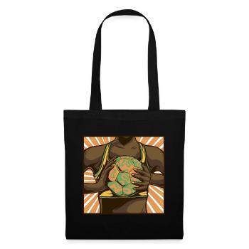Joueur de handball Tenue de ballon de handball Joueur de handball - Sac en tissu - noir - Devant