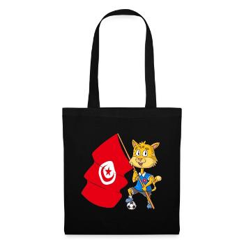 Tunisia Fan Cat - Tote Bag - black - Front