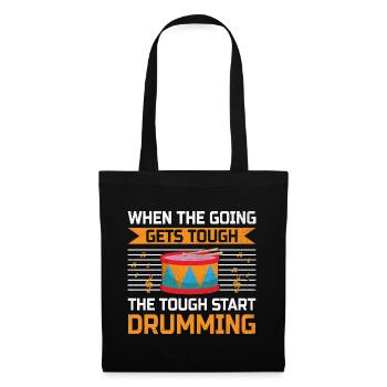 Drum Corps Marching Band Drum Corp Music Percussio - Stoffbeutel - Schwarz - Vorne
