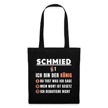 Blacksmith Gift - I Am The King - Tote Bag - black - Front
