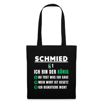 Blacksmith Gift - I Am The King - Tote Bag - black - Front