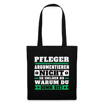 Nurses don't argue - Tote Bag - black - Front