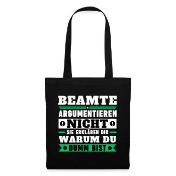 Officials don't argue - Tote Bag - black - Front