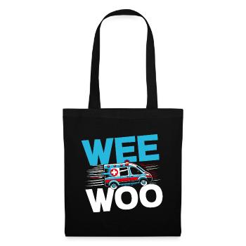 Wee Woo Ambulancier Ambulanciers Paramédicaux EMS Paramedic - Sac en tissu - noir - Devant
