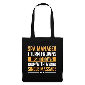 SPA Manager Job Wellness Funny SPA Management Sayi - Tote Bag - black - Front