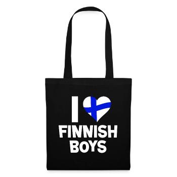 I LOVE FINNISH BOYS - Tote Bag - black - Front