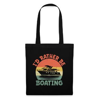 Je préfère faire du pédalo - Sac en tissu - noir - Devant